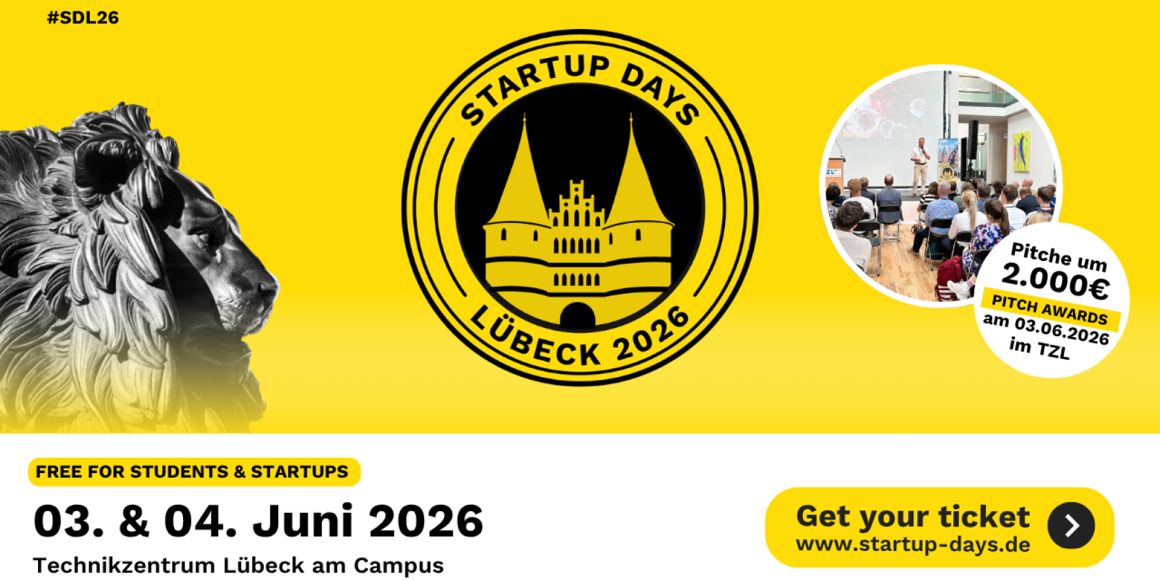 StartUp Days Lübeck 2026, © Technikzentrum Lübeck StartUp Days Lübeck 2026, © Technikzentrum Lübeck