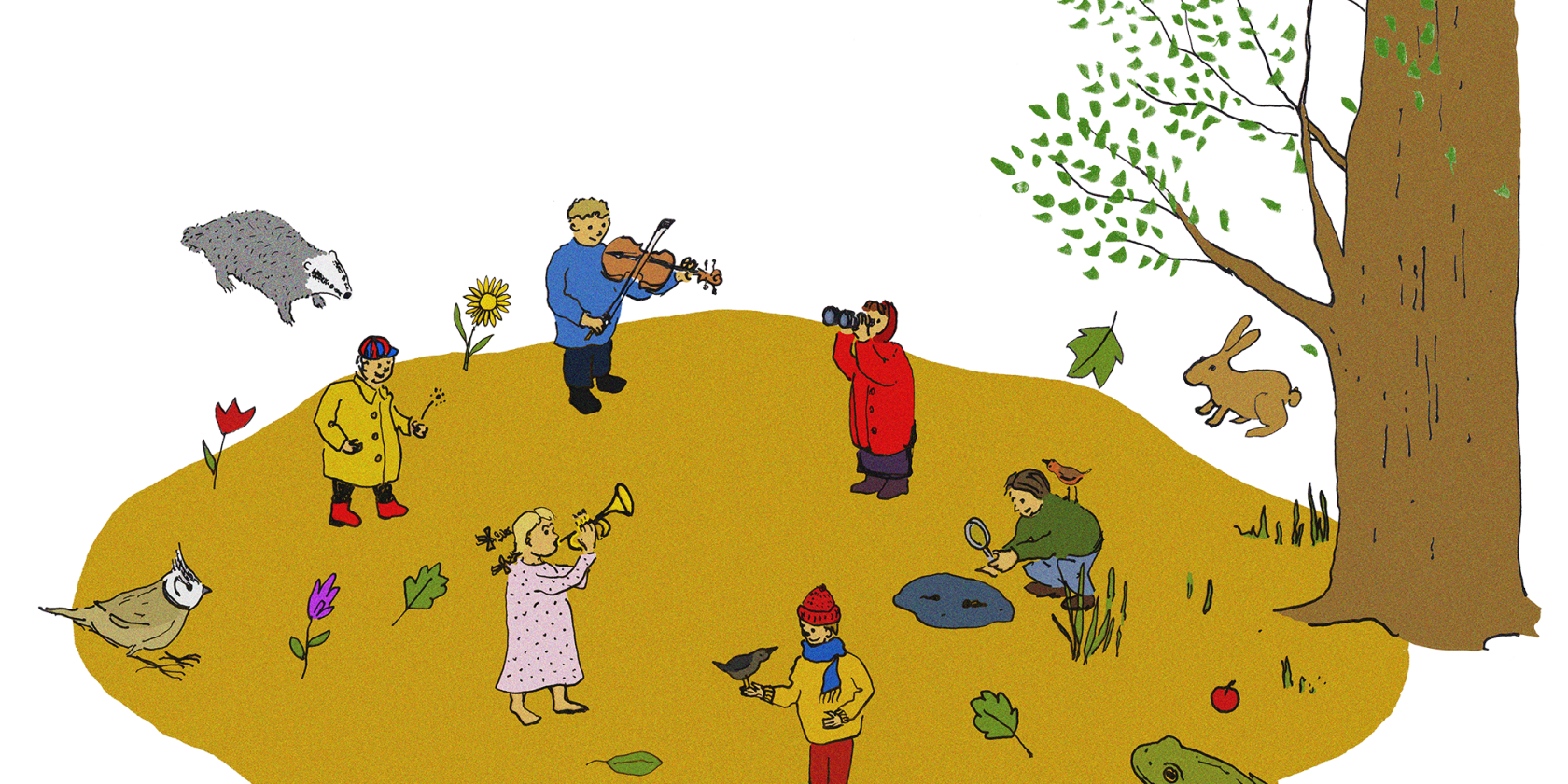 Mozart in der Wilden Natur-Konzertgrafik, © Wouter Hilhorst Mozart in der Wilden Natur-Konzertgrafik, © Wouter Hilhorst