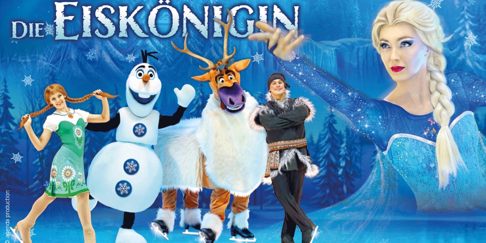 Eisk&ouml;nigin 1 & 2 - Musik Show auf Eis, &copy; links im Bild
