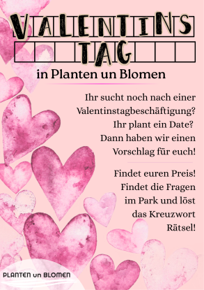 Valentinstag Poster, Karte, &copy; planten un blomen