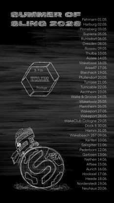 Tourdaten, &copy; Slingshotsports Wake