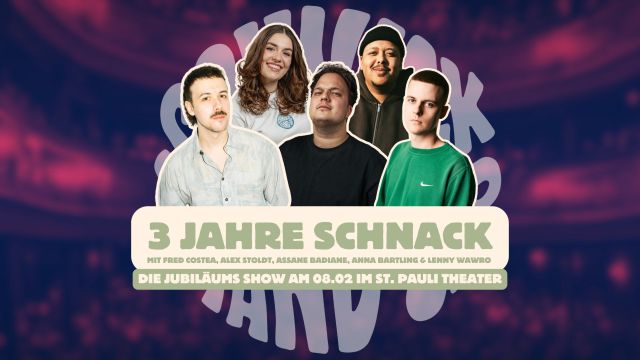 Schnack Stand up goes St. Pauli Theater, © Schnack Stand up 3