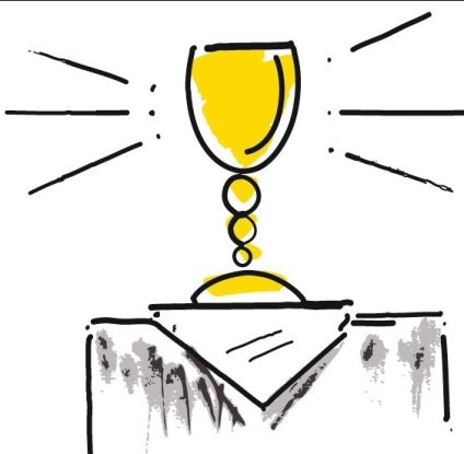 Abendmahlsgottesdienst zur Konfirmation, © Illustration: www.caepsele.de