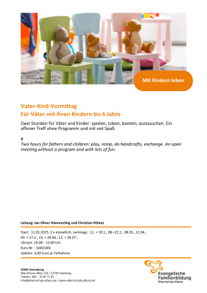 Vater-Kind-Vormittag, © Elternschule Altona