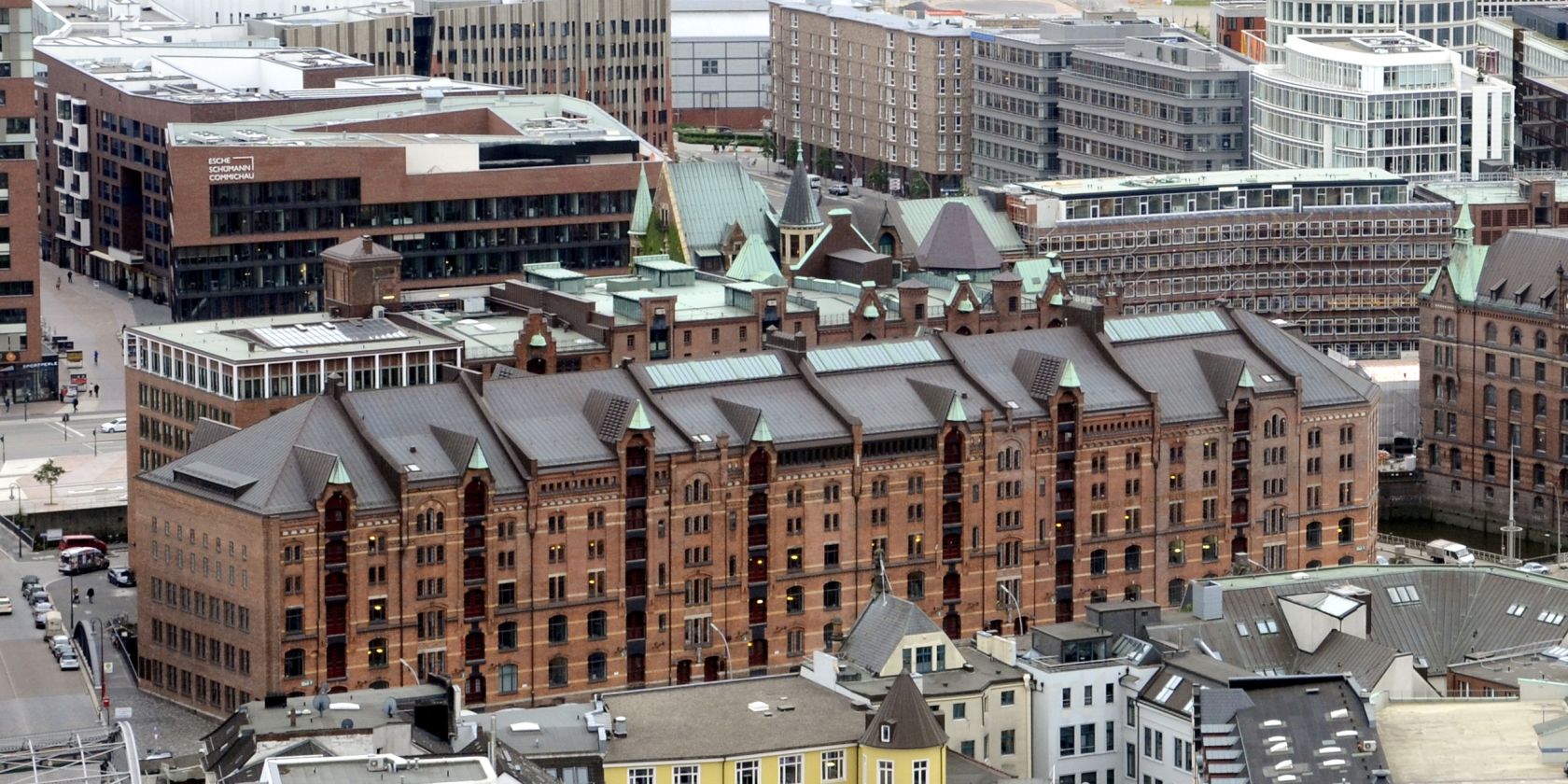 Speicherstadt von oben, &copy; Felix Neumann