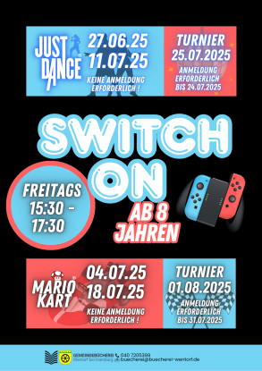 SWITCH ON – Gaming-Event für Kids ab 8 Jahren, © Switch on