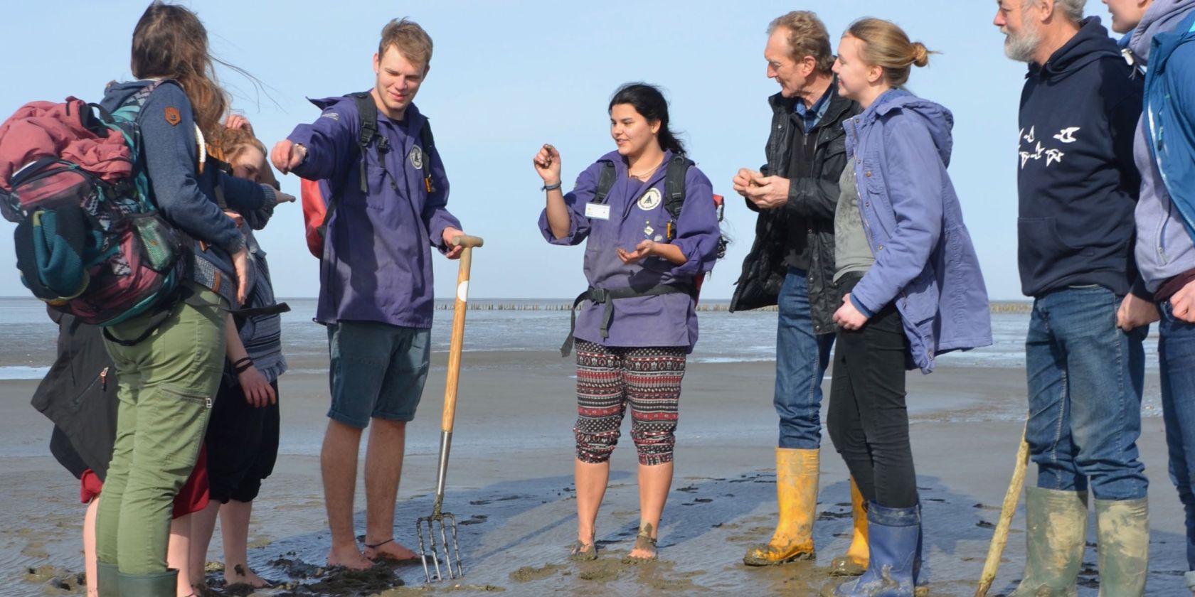 F&uuml;hrung: Wattwanderung vor dem Meldorfer Speicherkoog, &copy; Schutzstation Wattenmeer e.V.