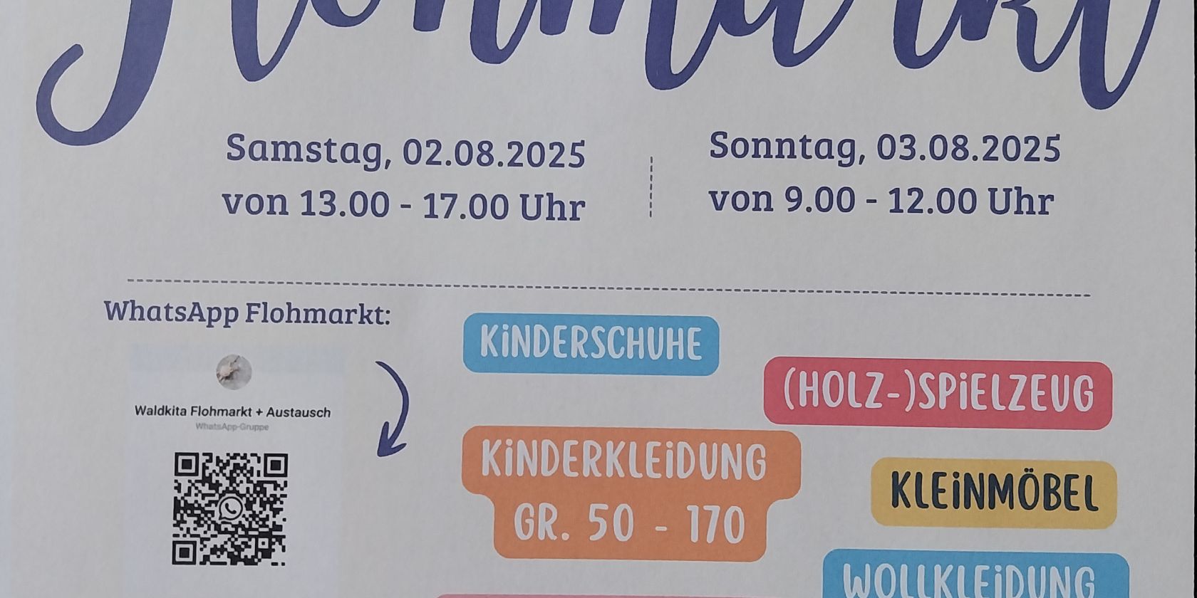 Flohmarkt Deichreihe Osten 02.08. u. 03.08.2025, © Nachbarschaft Deichreihe Osten