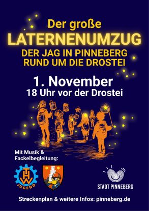 Laternenumzug der JAG in Pinneberg, &copy; Stadt Pinneberg
