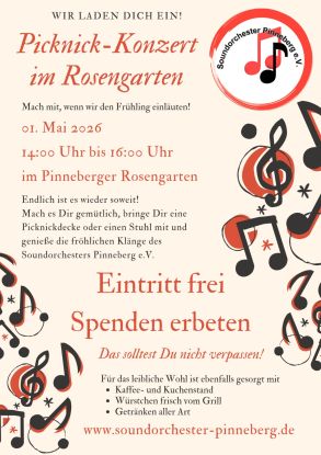 Plakat Maikonzert Rosengarten, &copy; Soundorchester Pinneberg e. V.