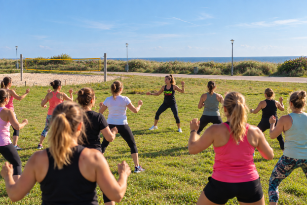 Zumba am S&uuml;dstrand, &copy; Tourismus-Service Fehmarn