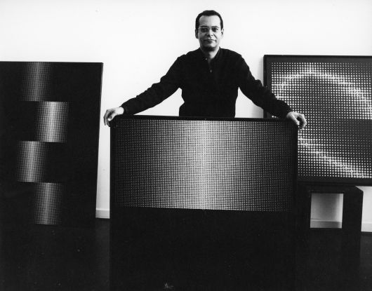Almir Mavignier with own works, 1965, © © atelier mavignier; photo: Angelika Simon