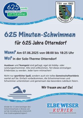 TSV Otterndorf | 625 Minuten-Schwimmen, © TSV Otterndorf