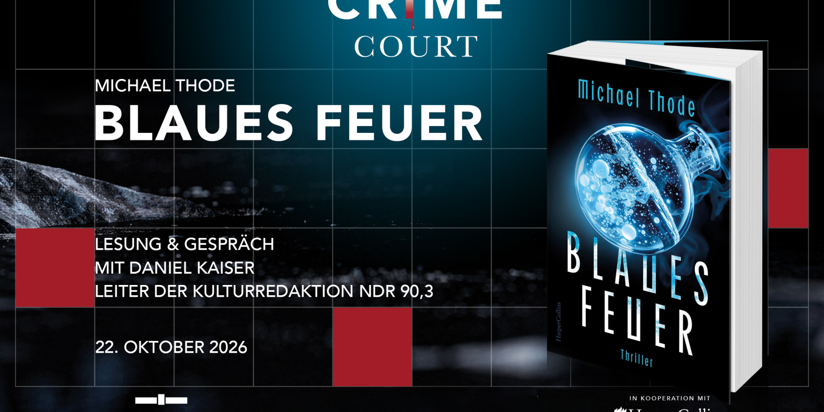 Lesung 'Blaues Feuer' von Michael Thode, &copy; Bucerius Education GmbH Conferences & Events
