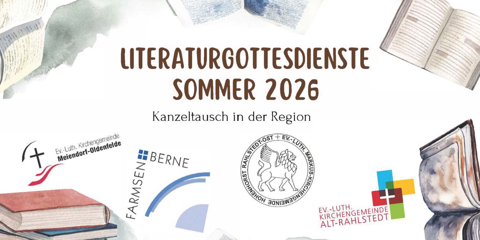 Plakat Literaturgottesdienste, &copy; Kaja Lenzing/ Canva