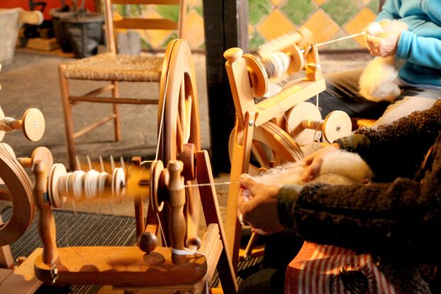 Spinnkurs im Rieck Haus, © Bergedorfer Museumslandschaft