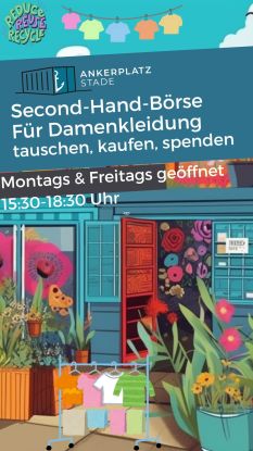 Second Hand Börse für Damenkleidung, © Ankerplatz Stade