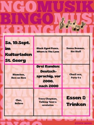 Stuuv Mood Musik-Bingo im Kulturladen, &copy; Kulturladen