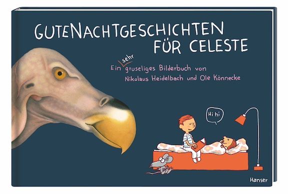 "Gutenachtgeschichten für Celeste" von Ole Könnecke und Nikolaus Heidelbach, © Hanser Verlage 2024