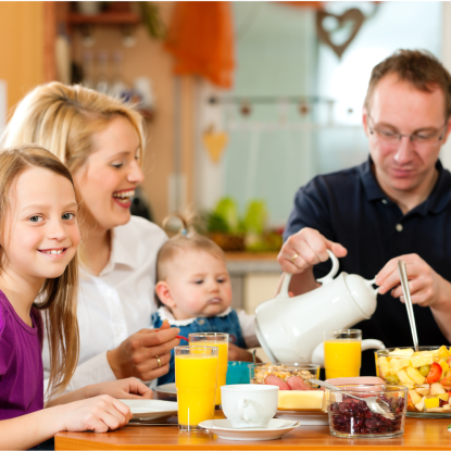 Familienfrühstück, © canva