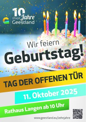 Plakat Tag der offenen Tür Langen 11.10.2025, © Stadt Geestland
