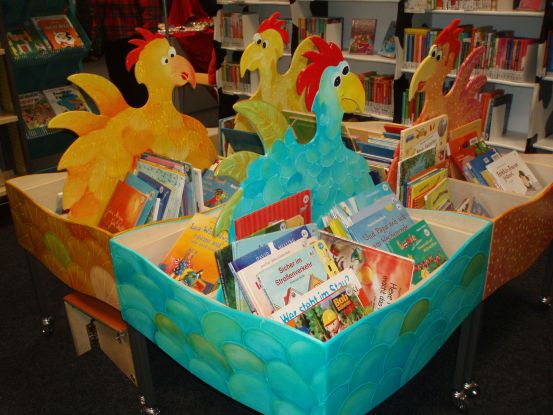 Bilderbuchkrippen in der Bücherhalle Steilshoop, © Bücherhallen Hamburg