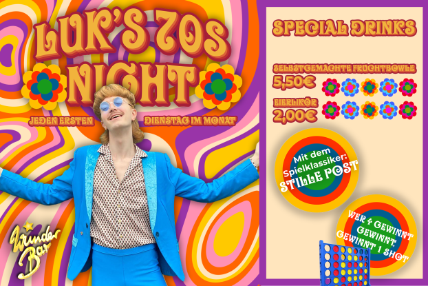 Luks 70s night, &copy; WunderBar Hamburg