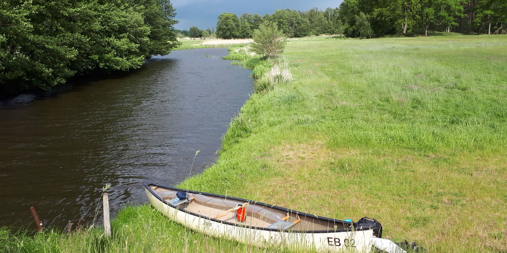 Kanadier an der Alten Elde, © EB