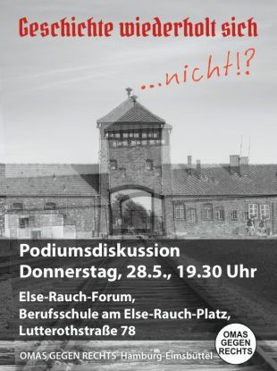nie-wieder-ist-jetzt-flyer, &copy; Ulrike Berndt