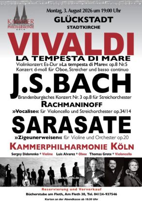 Konzert f&uuml;r Violine, Oboe und Violoncello - Vivaldi - J. S. Bach - Sarasate, &copy; Kammerphil.K&ouml;ln