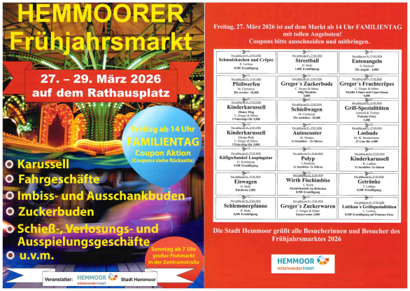 Fr&uuml;hjahrsmarkt Hemmoor, &copy; Stadt Hemmoor