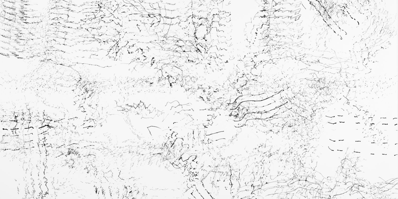 Katja Pudor, George Crumb, Black Angels, Thirteen Images from the Dark Land, 2025, Graphitstifte auf Papier, 42 x 59 cm, © Katja Pudor