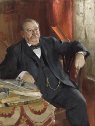 Anders Zorn: Die Porträts des amerikanischen Präsidenten Grover Cleveland und seiner Frau Frances Cleveland, 1899, © Anders Zorn (1860–1920), Stephen Grover Cleveland, 1899, Öl auf Leinwand, 122 x 91,5 cm, National Portrait Gallery, Smithsonian Institution, Washington Schenkung des Reverends Thomas G. Cleveland