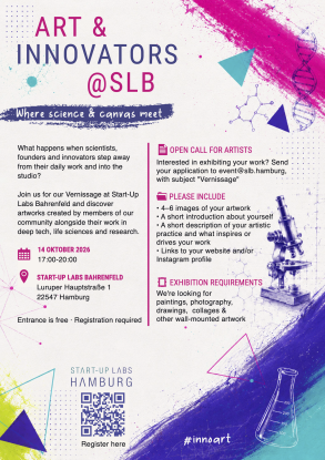 vernissage_a4_poster, &copy; Start-up Labs Bahrenfeld