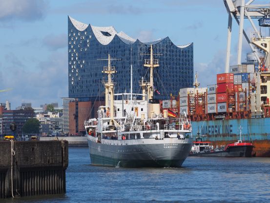 Historischer Stückgutfracher BLEICHEN, © Stiftung Hamburg Maritim / Dr. Stefan Behn