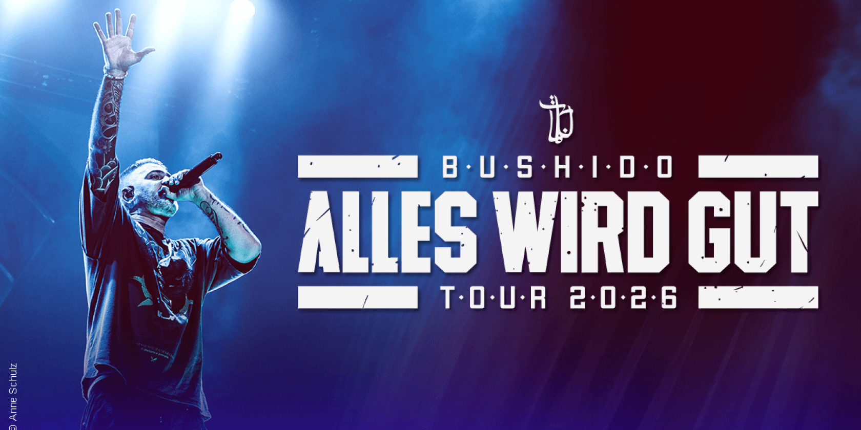 BUSHIDO - Alles wird gut - Tour 2026, &copy; links im Bild