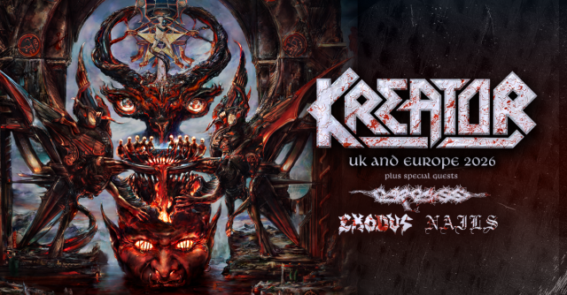 Kreator - Krushers Of The World Tour 2026, &copy; links im Bild