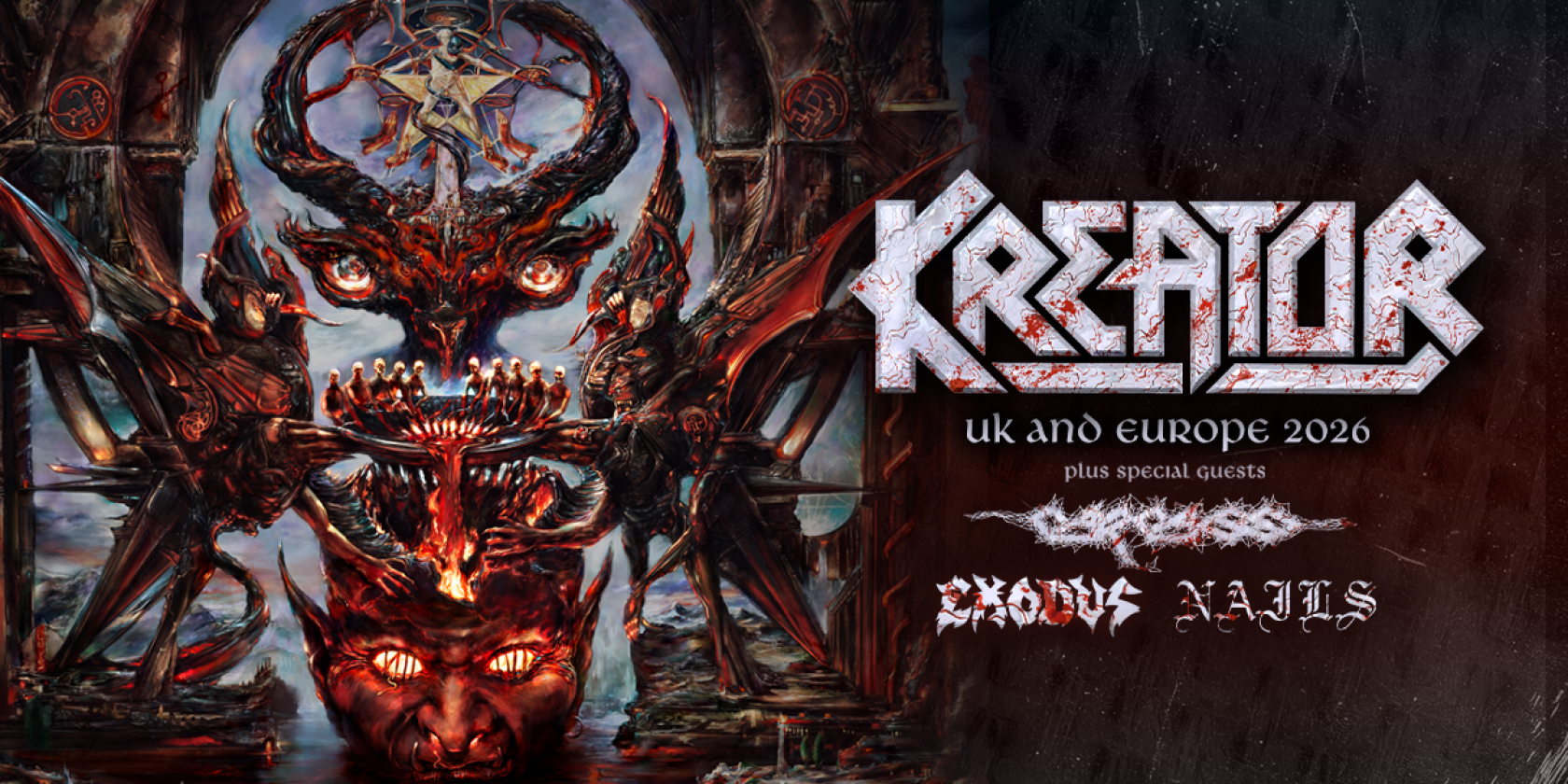 Kreator - Krushers Of The World Tour 2026, &copy; links im Bild
