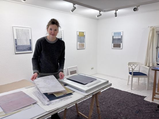 Simone Distler im Atelier, &copy; Simone Distler