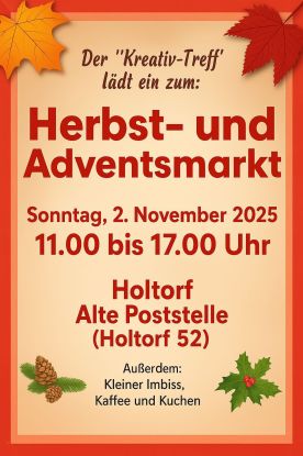 Plakat Herbstmarkt, © Kreativ-Treff