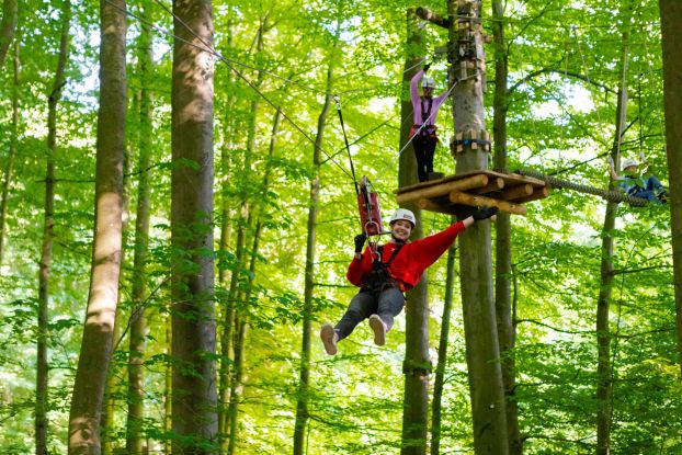 Adrenalin zwischen den B&auml;umen, &copy; KletterWald Hamburg