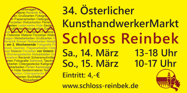 34. &Ouml;sterlicher Kunsthandwerkermarkt, &copy; Kulturzentrum Schloss Reinbek