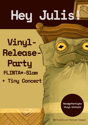 Einladung Vinyl-Releaseparty, © Hey Julis! & Hannah Teapot