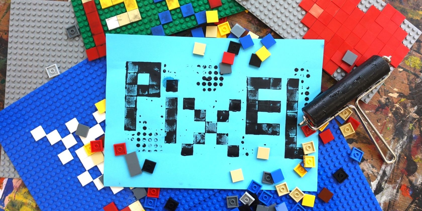 Kunstworkshop zur Codeweek: Die offene Pixelwerkstatt &ndash; Drucken mit Steckbausteinen, &copy; &copy; Deichtorhallen Hamburg