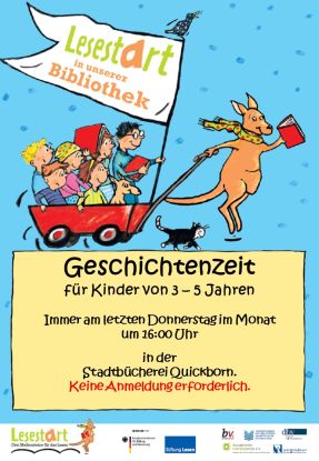Geschichtenzeit, © Stadtbücherei Quickborn/ Lesestart