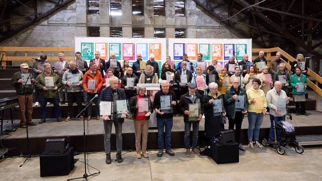 Plakatpr&auml;sentation von Angeh&ouml;rigen 2025, &copy; SHGL, Georg Wendt 2025