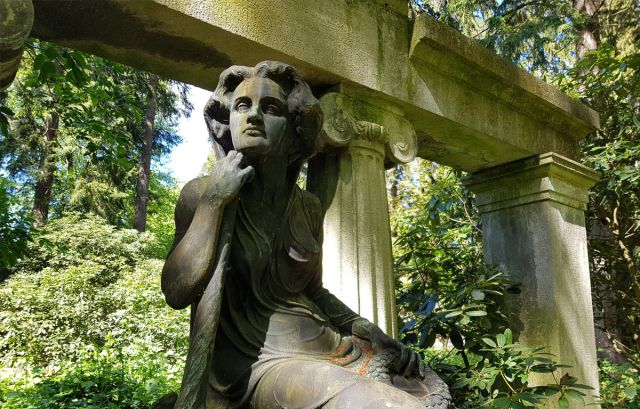 Fahrradtour &uuml;ber den Ohlsdorfer Friedhof, &copy; F&ouml;rderkreis Ohlsdorfer Friedhof