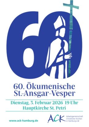 Flyer 60. &Ouml;kumenische St.-Ansgar-Vesper, &copy; ACK Hamburg