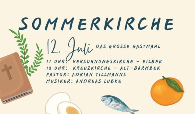 Sommerkirche - Lecker Bibel, &copy; erstellt mit canva