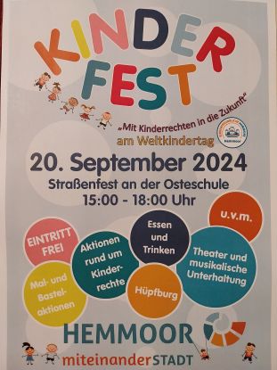 Kinderfest am Weltkindertag, © Stadt Hemmoor